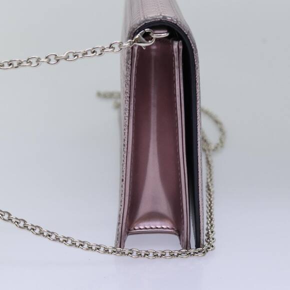 DIOR Lady DIOR Canage Chain Shoulder Bag Pvc Pink - Picture 4 of 12